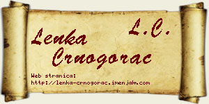 Lenka Crnogorac vizit kartica
